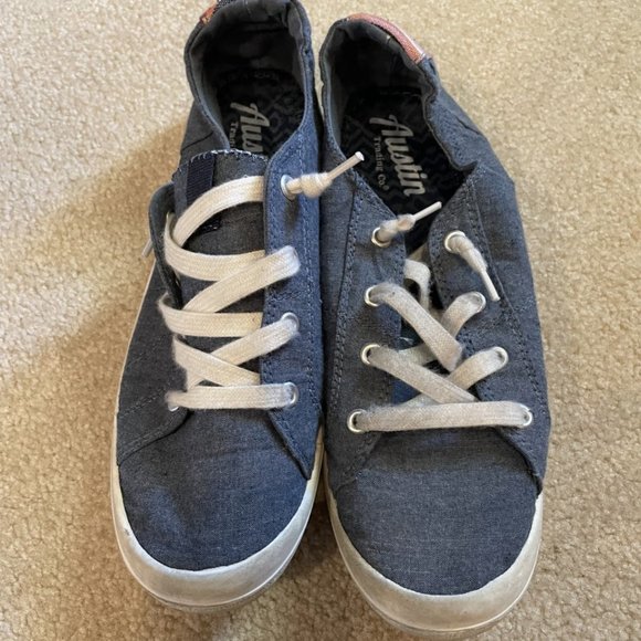 Austin Trading Co. Shoes - Austin Trading Co. Womens Size 9 Canvas Shoes Denim Blue Casual Slip On